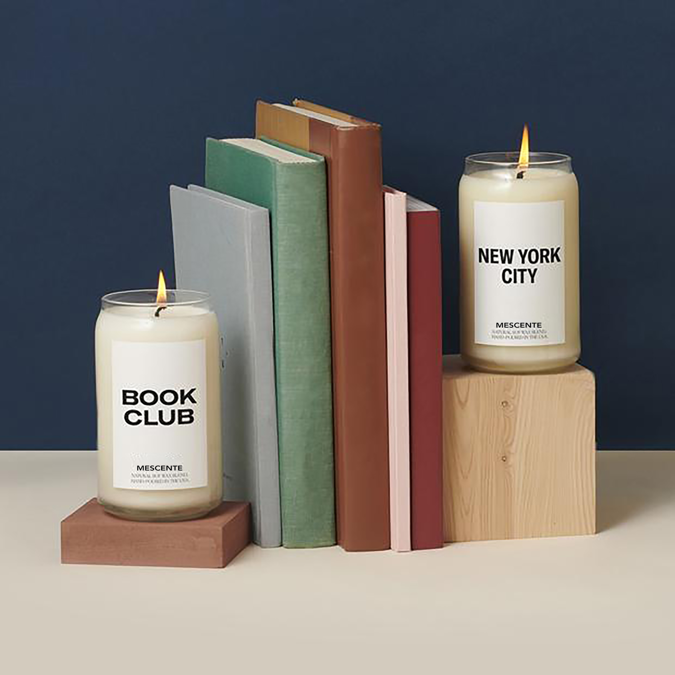 M&Scent Organic Customized Ceramic Milky Woodwick stearinlys, stearinlysbeholder