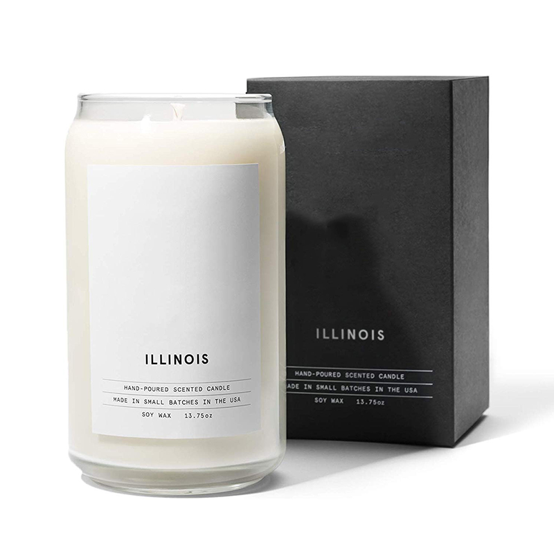 M&Scent Organic Customized Ceramic Milky Woodwick stearinlys, stearinlysbeholder