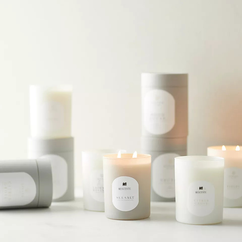M&Scent Custom Logo Meditation Ikke-giftige sten Urter Håndhældt Naturlig duftende sojavoks krystallys