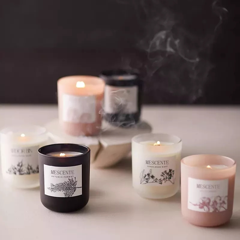 Engros Private Label Luksus Aromaterapi Naturlig Krystal Soja Voks Duftlys Til Bryllups Dekoration