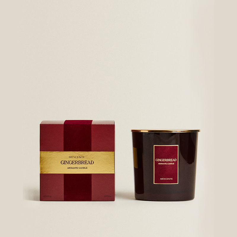 M&Scent Custom Luxury 3 Wicks stearinlys Personlig privat label sort mat glas duftlys