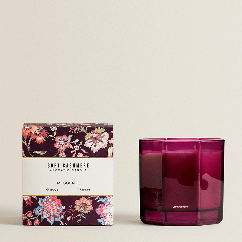 M&Scent Luksus juleduftlys Aromaterapi Aroma Sojavokslys i sort glaskrukke gaveæske