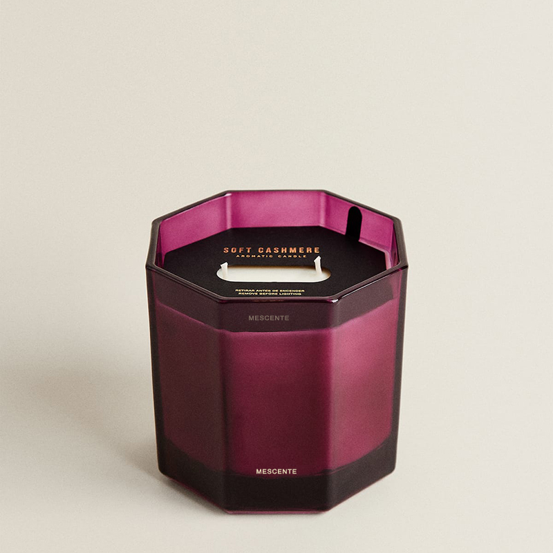 M&Scent Luksus juleduftlys Aromaterapi Aroma Sojavokslys i sort glaskrukke gaveæske