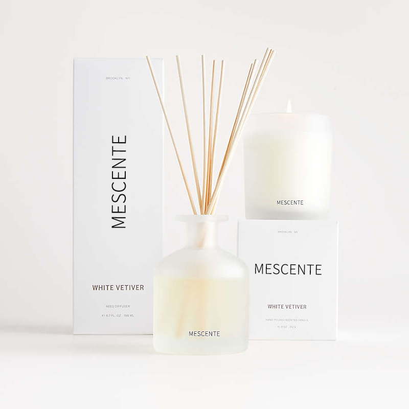 M&Scent engros luksus private label sojavoks duftlys med æske