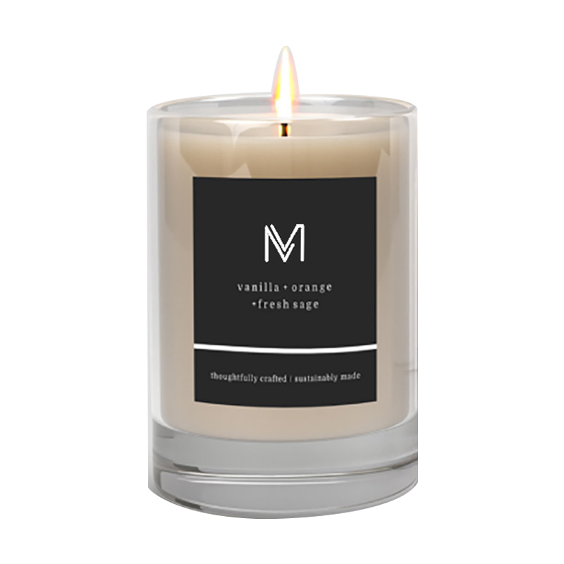 M&Scent engrosfabrik direkte luksus private label sojavoks duftlys med kasse i bulk