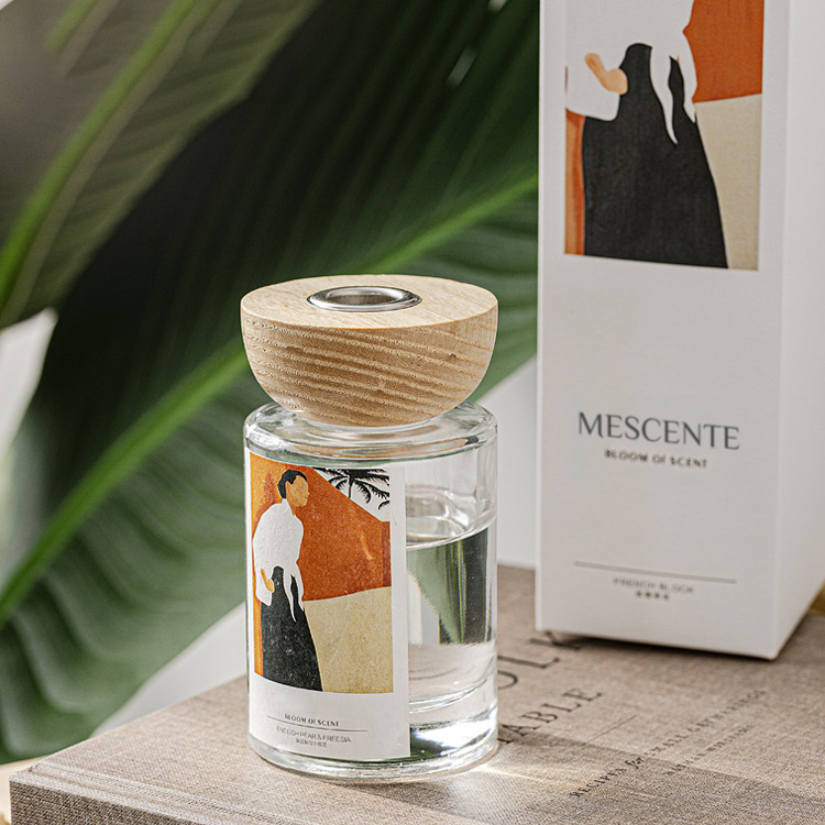 M&Scent engros private label glasflaske stick reed diffuser sæt med prop