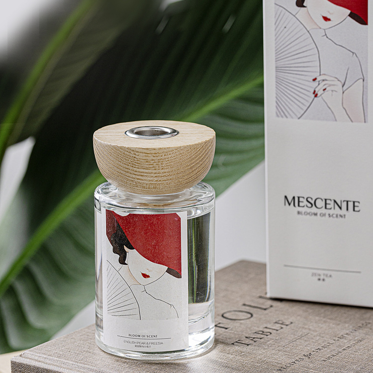 M&Scent engros private label glasflaske stick reed diffuser sæt med prop
