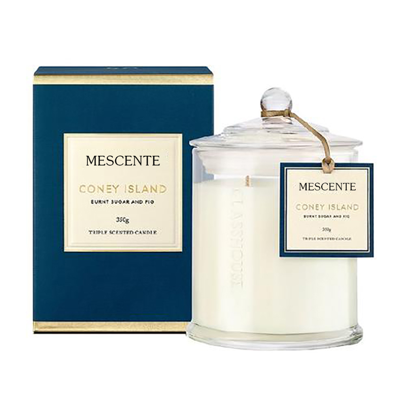 M&Scent Engros Luksus Custom Private Label Julekuppelkrukke Duftende sojalys med låg