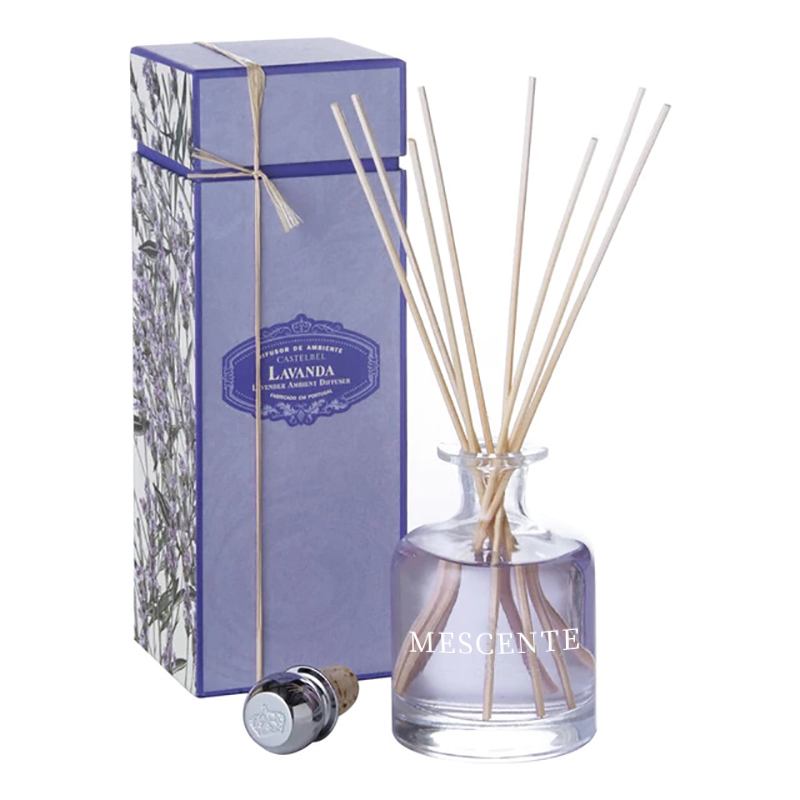 Luksus forår 400 ml Miljøvenlige lyserøde flasker Cementgrå læder Magnolia duft Blomsterstave Reed Diffuser