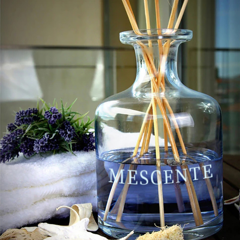 Luksus forår 400 ml Miljøvenlige lyserøde flasker Cementgrå læder Magnolia duft Blomsterstave Reed Diffuser