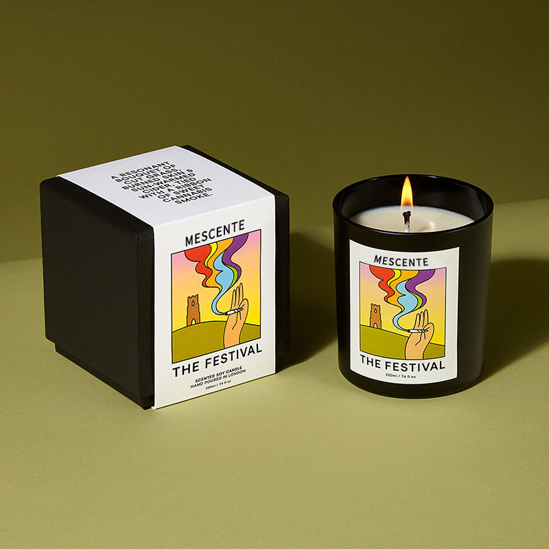 M&Scent Engros Luksus Custom Private Label Håndlavet Jul Krystal Aroma Duft Soja Voks stearinlys