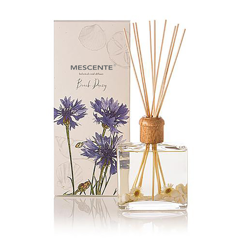 Engros Højkvalitets Luksus Custom Private Label Blomst Sola Træ Aroma Reed Diffuser med æske