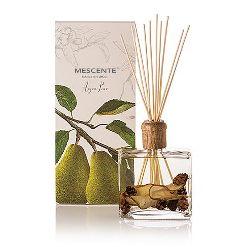 Engros Højkvalitets Luksus Custom Private Label Blomst Sola Træ Aroma Reed Diffuser med æske