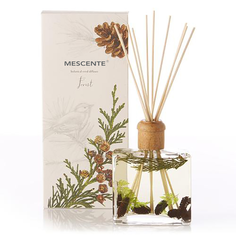 Engros Højkvalitets Luksus Custom Private Label Blomst Sola Træ Aroma Reed Diffuser med æske