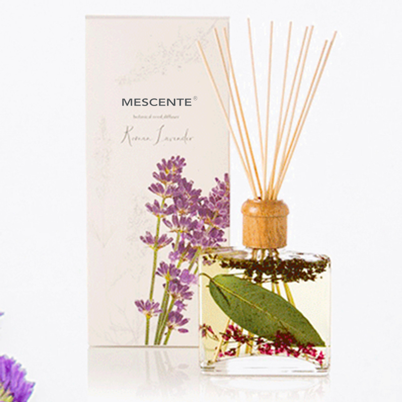 Engros Højkvalitets Luksus Custom Private Label Blomst Sola Træ Aroma Reed Diffuser med æske