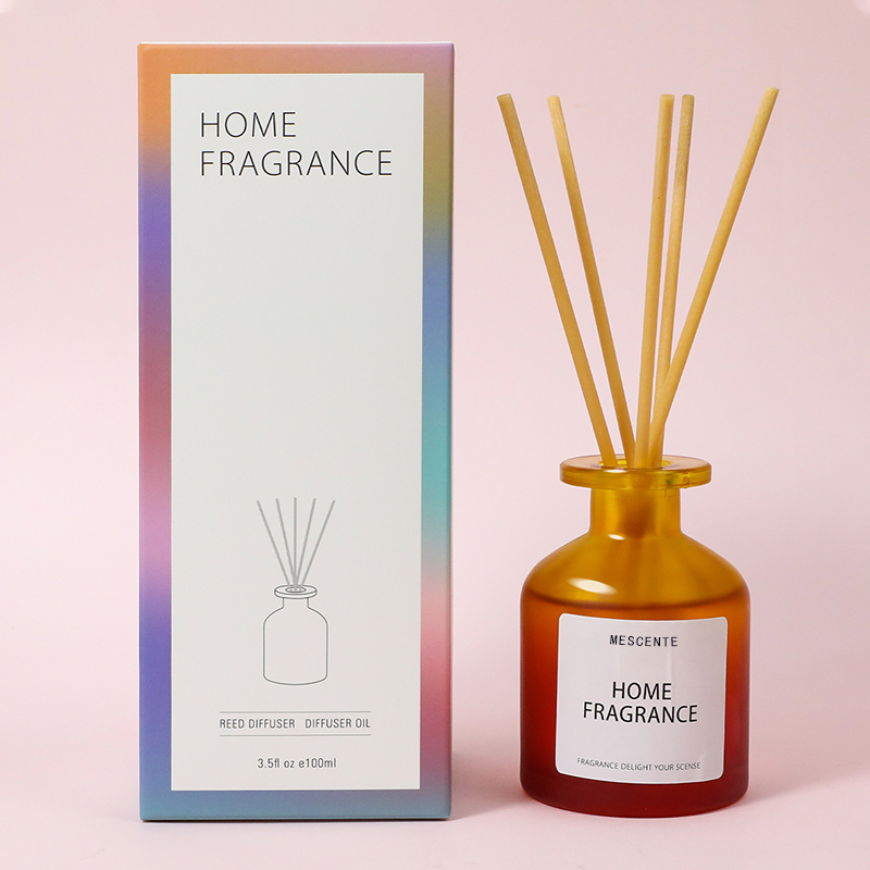 Engros Unik glasflaske duft Blomster Reed Diffuser Oil Refill med emballageæsker Gavesæt