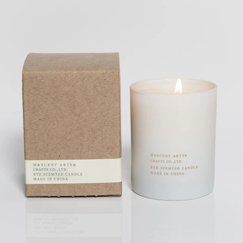 M&Scent Engros Billig Private Label Large White Wood Wick Aromaterapi Duftende æterisk olielys