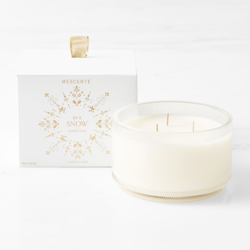 M&Scent Custom Made Logo Hjemmelavet Organic Clarity Duftende Sojalys Private Label i glaskrukke