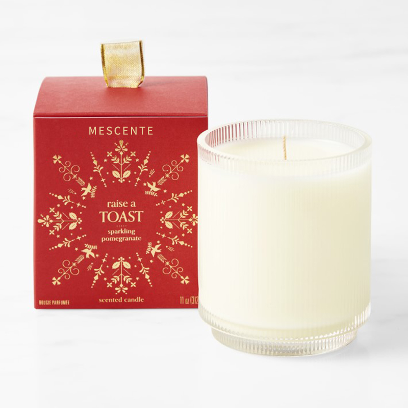M&Scent Custom Made Logo Hjemmelavet Organic Clarity Duftende Sojalys Private Label i glaskrukke