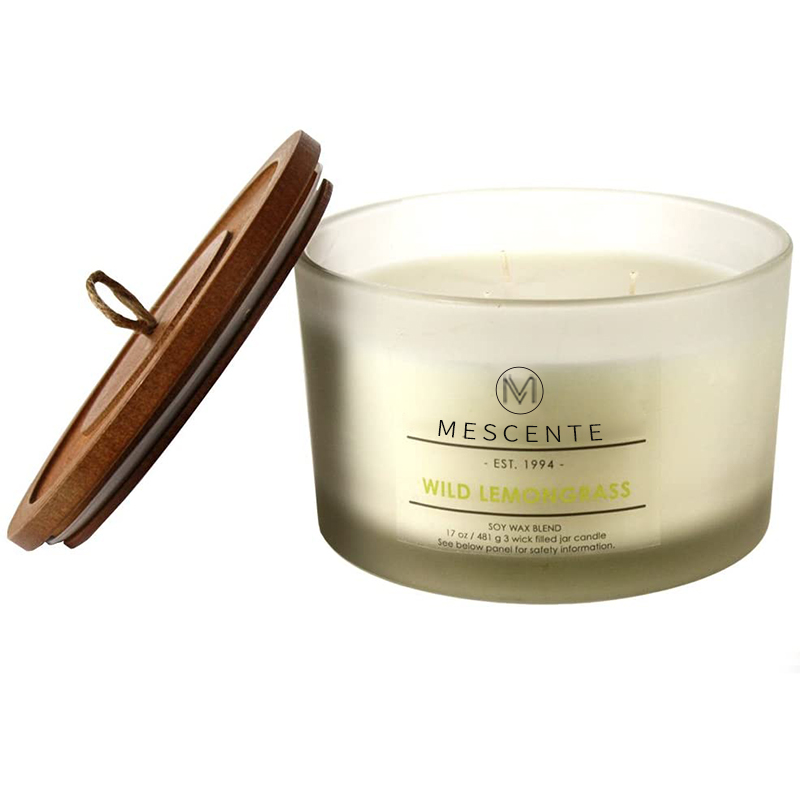 M&Scent Engros Custom Private Label glasholdere Duftlys med krystaller i bulk