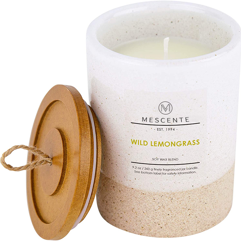 M&Scent Engros Custom Private Label glasholdere Duftlys med krystaller i bulk