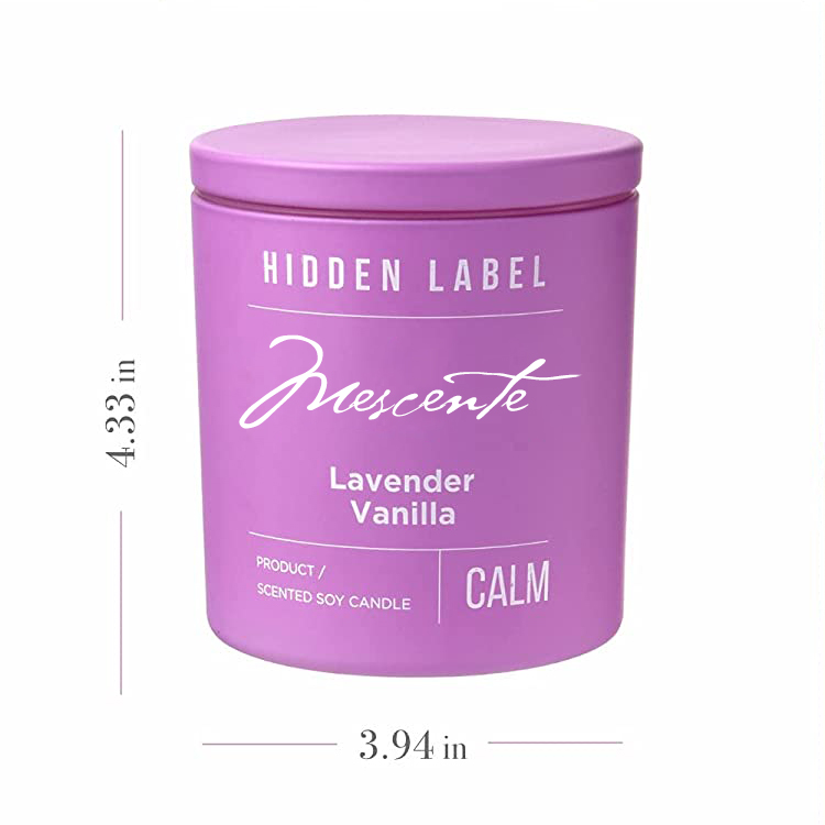 M&Scent Engros Luksus Private Label Sorte Krukker Duftende Sojavokslys Med Krystaller