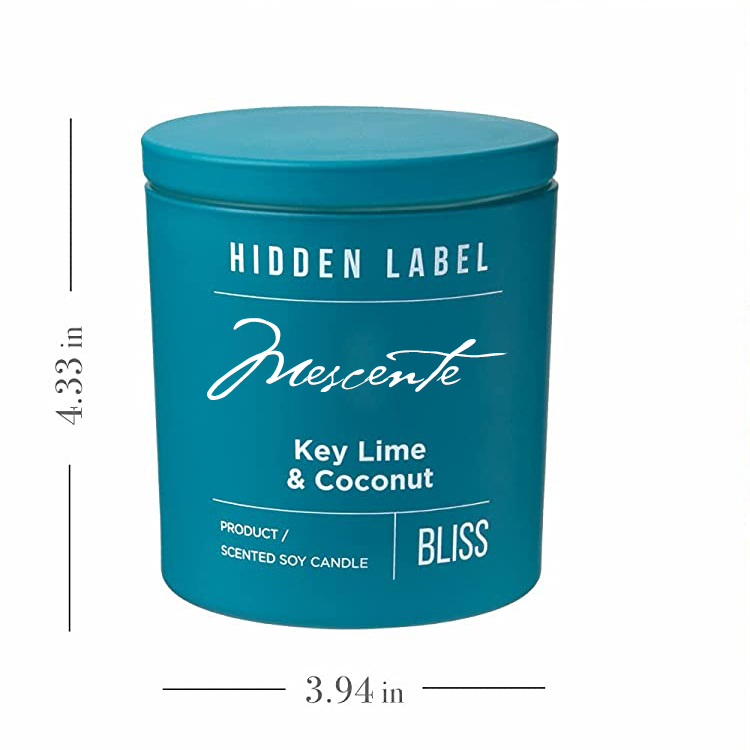 M&Scent Engros Luksus Private Label Sorte Krukker Duftende Sojavokslys Med Krystaller