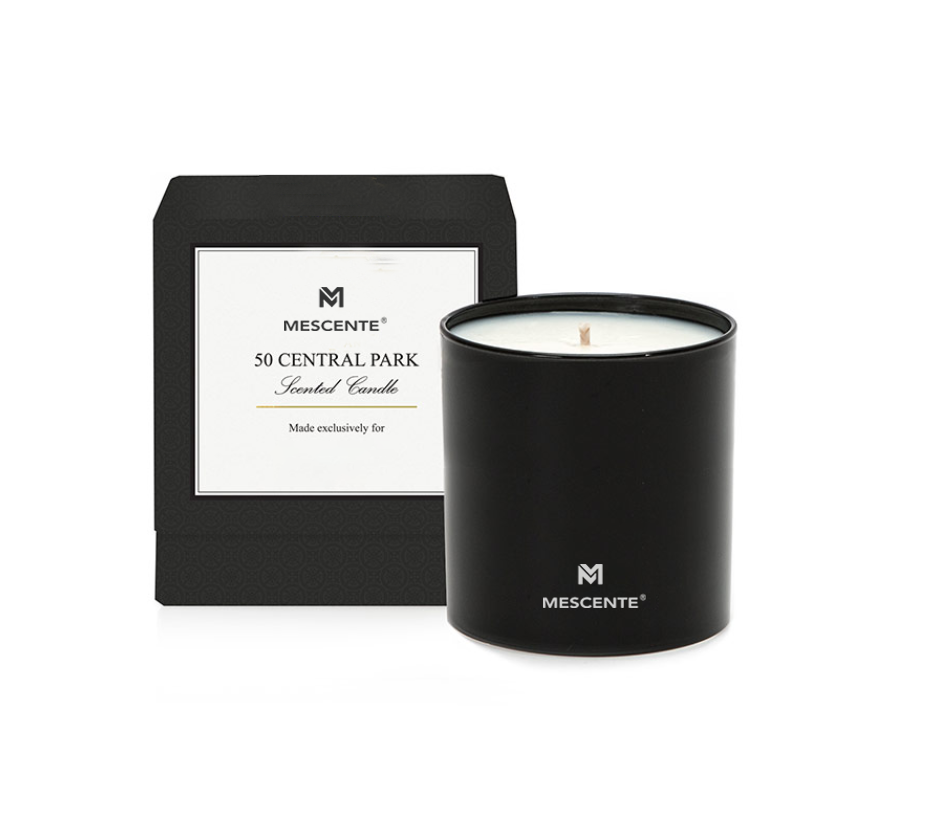 M&S duft Engros Luksus Private Label Chrome Mand Aromaterapi stearinlys 22 Oz med krystaller indeni