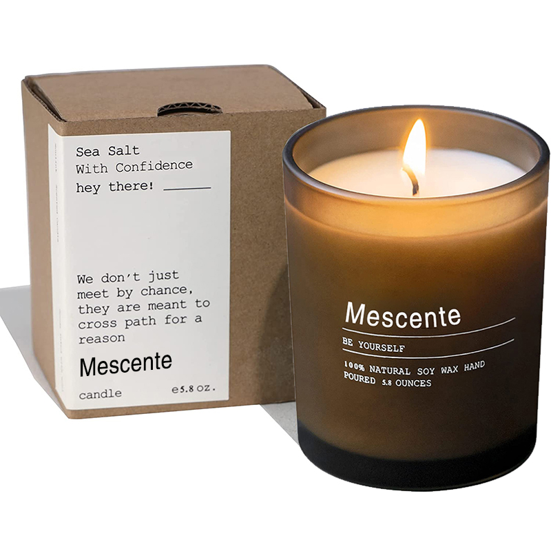 M&Scent brugerdefinerede bryllupsdekorationskrukke Jasmin og Ylang Ylang duftlys med etiketter i løs vægt