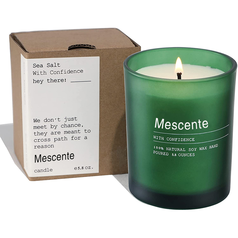 M&Scent brugerdefinerede bryllupsdekorationskrukke Jasmin og Ylang Ylang duftlys med etiketter i løs vægt