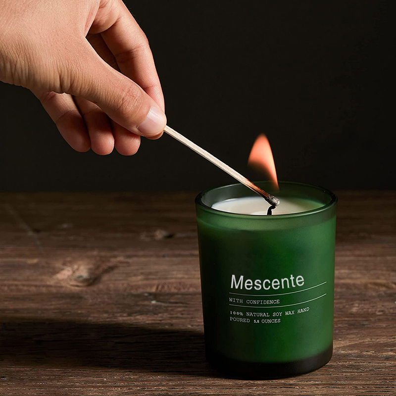 M&Scent brugerdefinerede bryllupsdekorationskrukke Jasmin og Ylang Ylang duftlys med etiketter i løs vægt