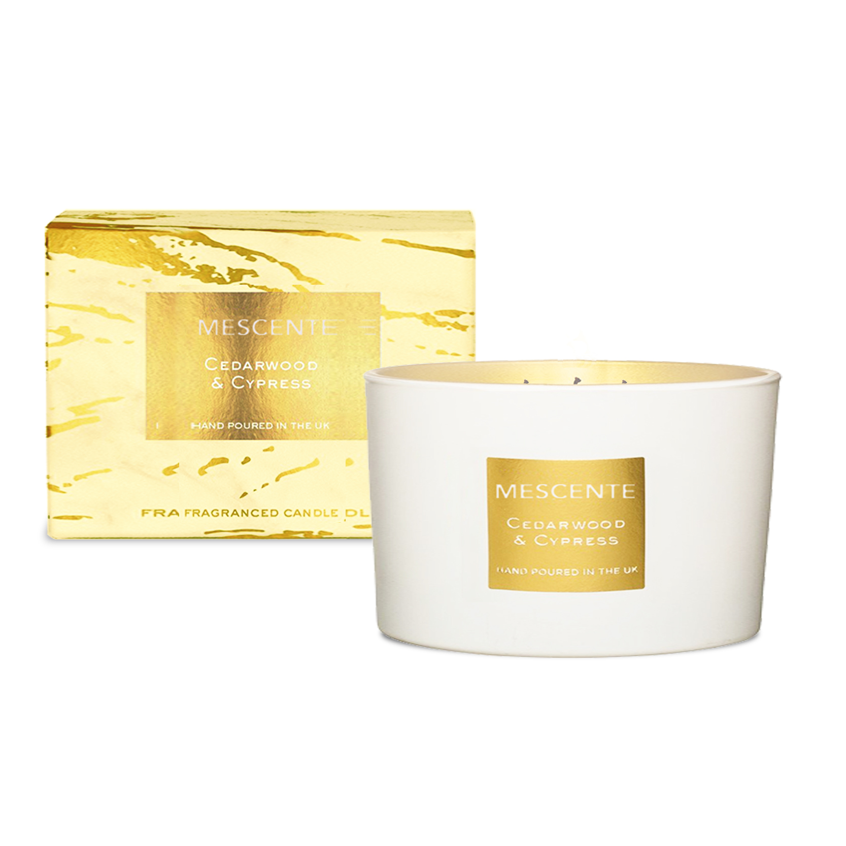 M&Scent engros dekorativ aromaterapi 3-væge duftende kokospalme stearinlys gavesæt