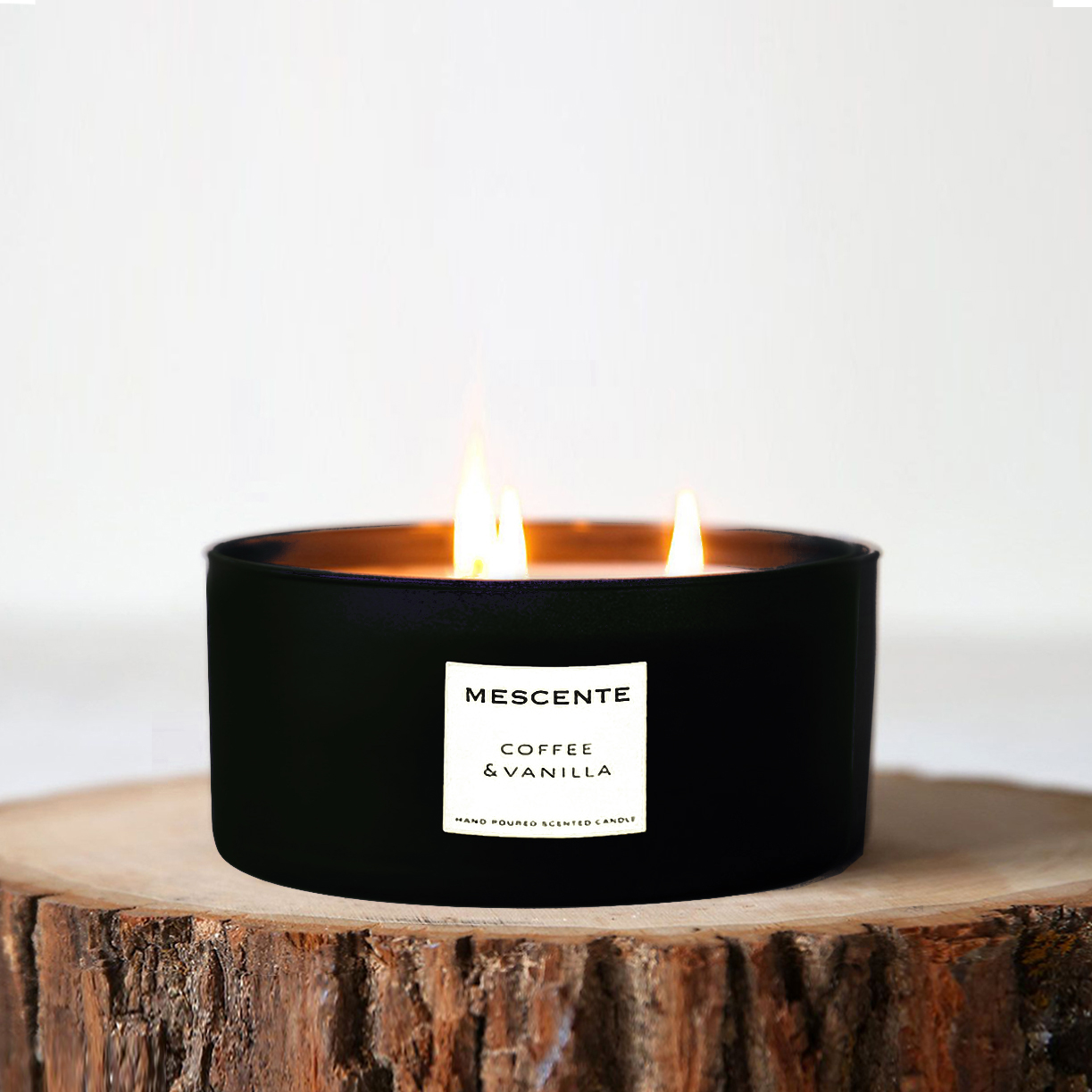 M&Scent engros dekorativ aromaterapi 3-væge duftende kokospalme stearinlys gavesæt