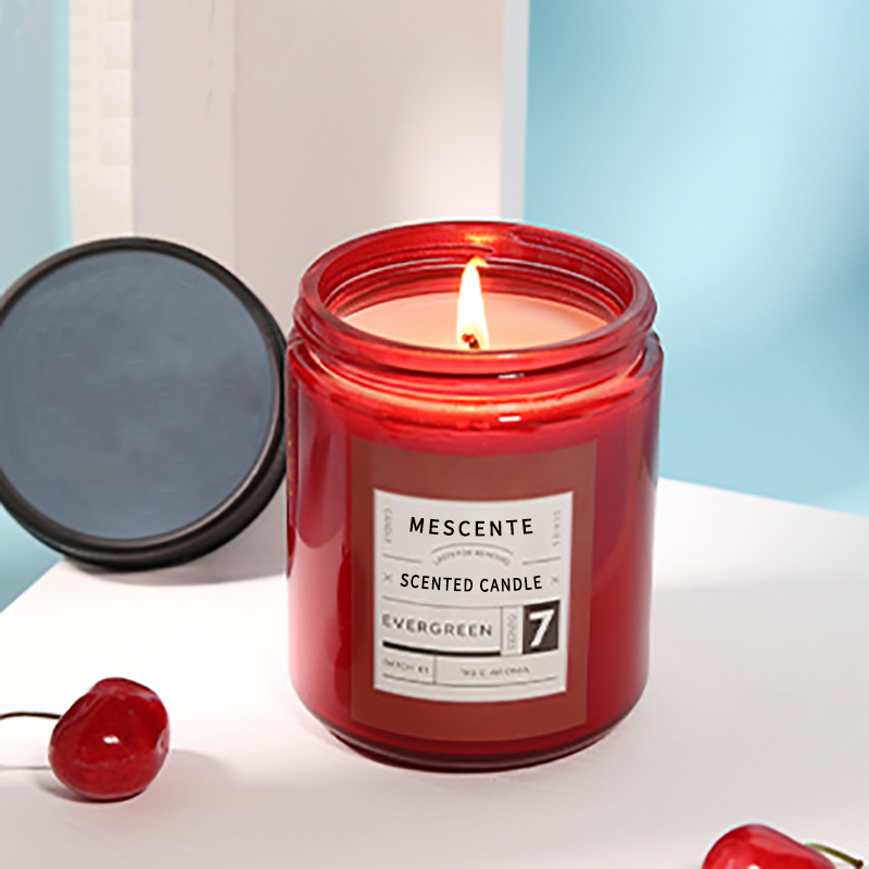 M&Scent brugerdefinerede private label luksus duftende sojavokslys med låg