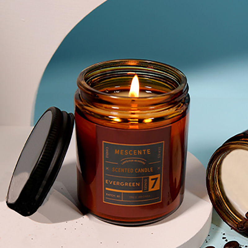 M&Scent brugerdefinerede private label luksus duftende sojavokslys med låg