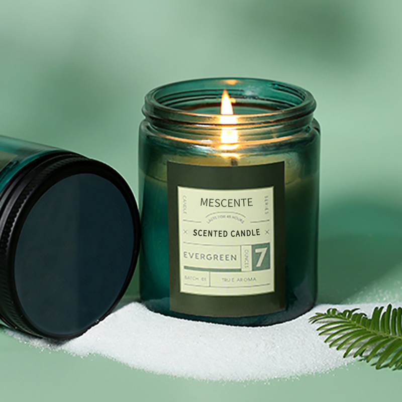 M&Scent brugerdefinerede private label luksus duftende sojavokslys med låg