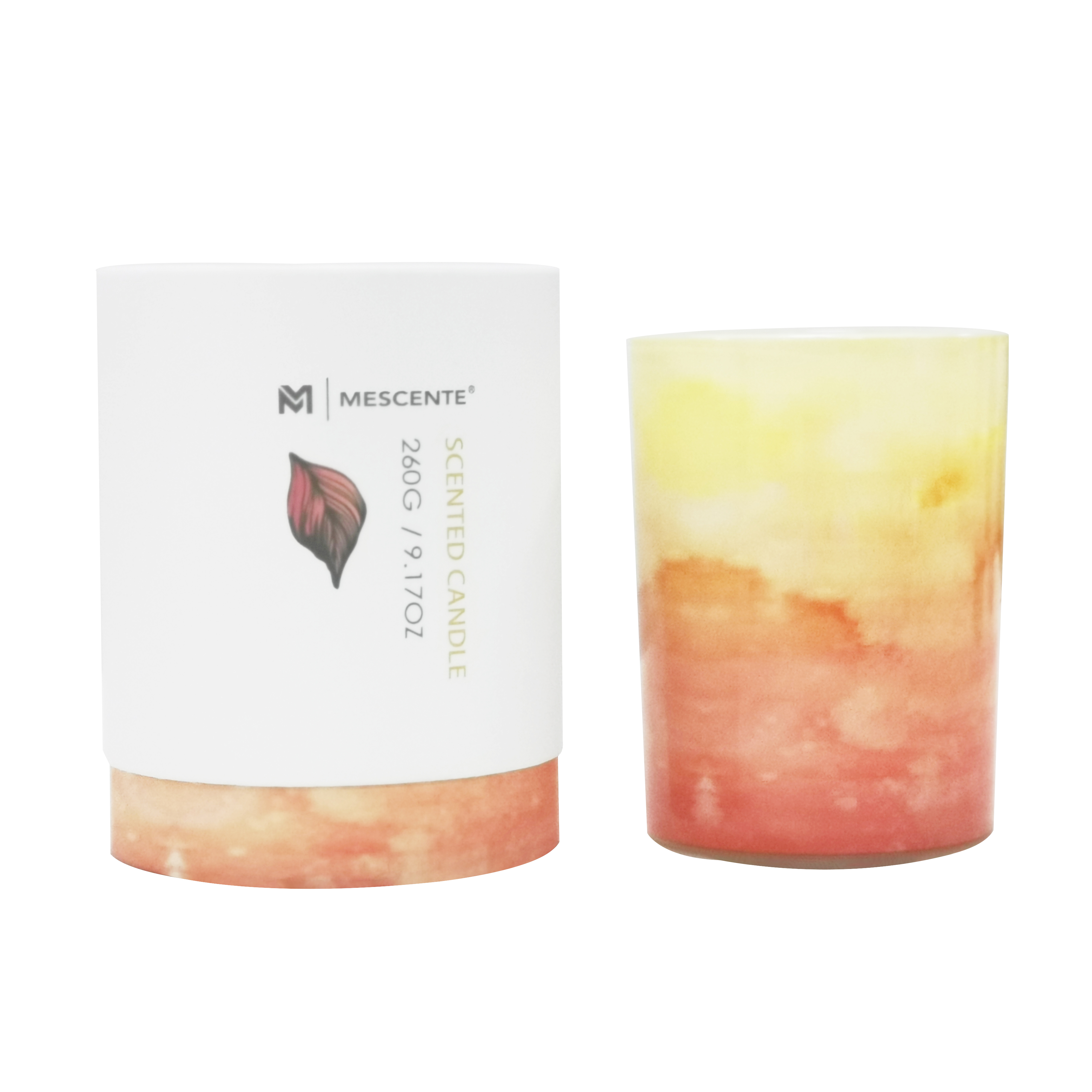 M&Scent engros private label grøn glaskrukke palmelys, åndelige stearinlys