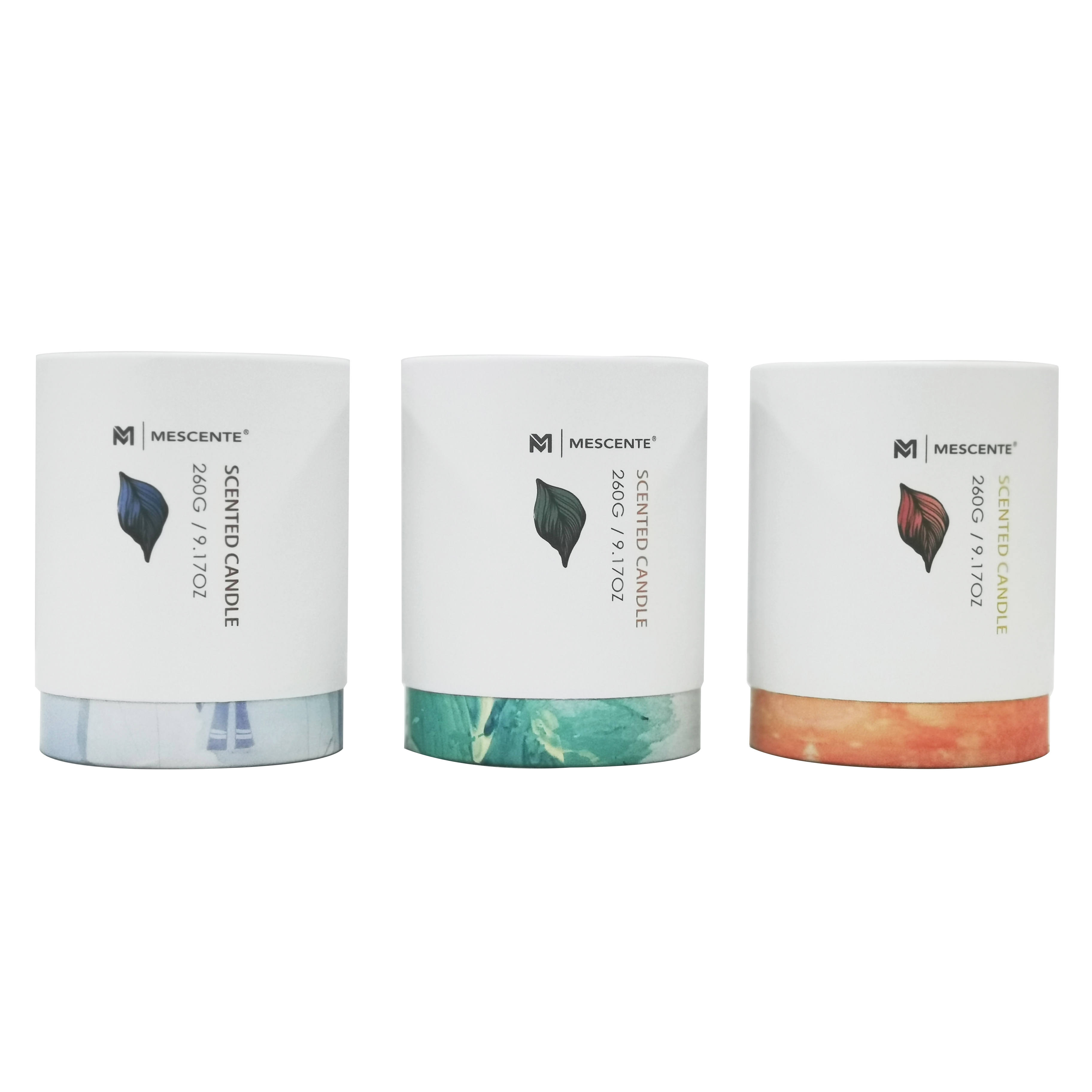 M&Scent engros private label grøn glaskrukke palmelys, åndelige stearinlys