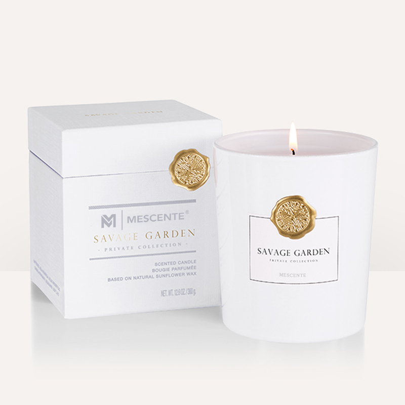 M&Scent luksus brugerdefinerede private label dekorative glaskrukker duftende sojavokslys
