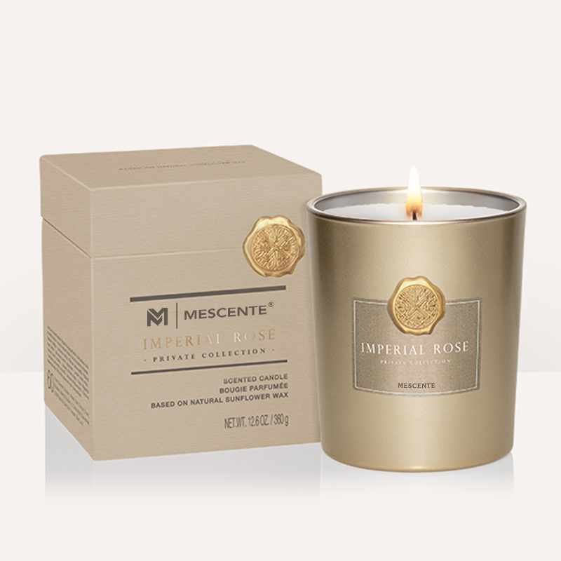 M&Scent luksus brugerdefinerede private label dekorative glaskrukker duftende sojavokslys