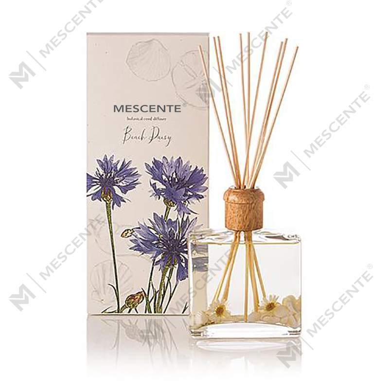 Engros Højkvalitets Luksus Custom Private Label Blomst Sola Træ Aroma Reed Diffuser med æske