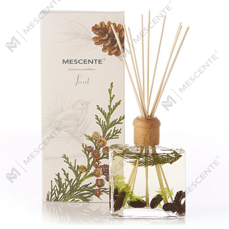 Engros Højkvalitets Luksus Custom Private Label Blomst Sola Træ Aroma Reed Diffuser med æske