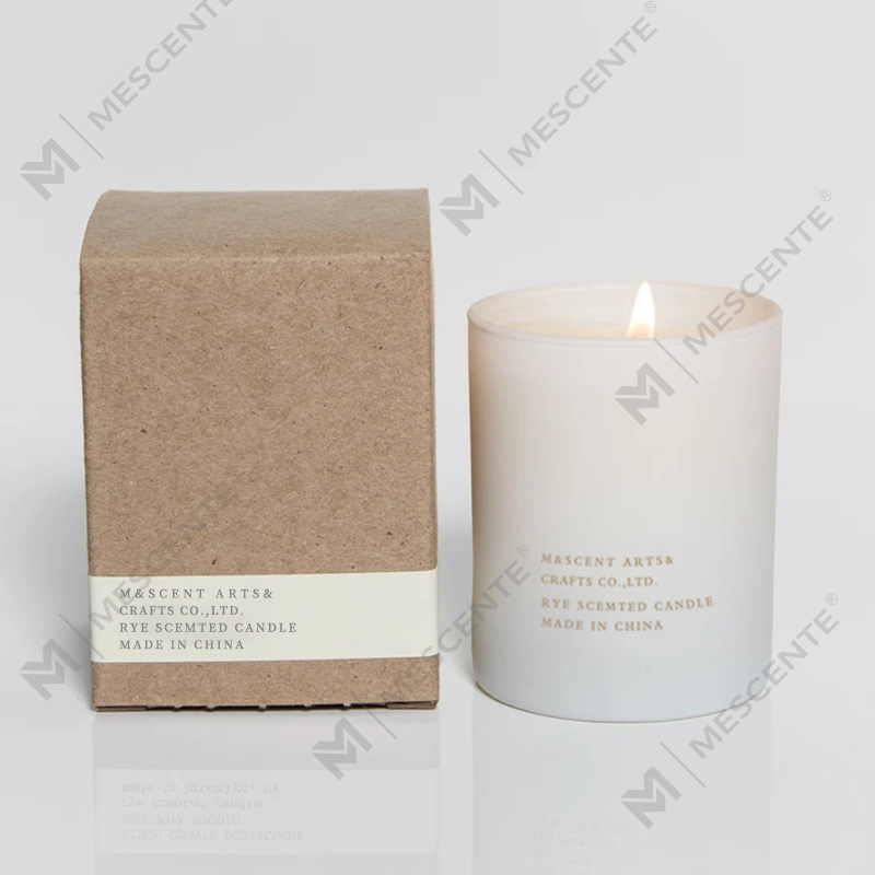 M&Scent Engros Billig Private Label Large White Wood Wick Aromaterapi Duftende æterisk olielys