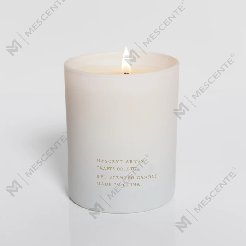 M&Scent Engros Billig Private Label Large White Wood Wick Aromaterapi Duftende æterisk olielys