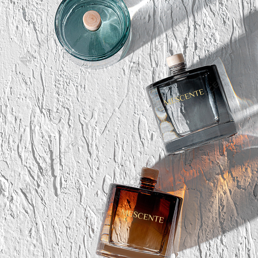 Brun 3 In One Nordic Heart Vanilje Reed Diffuser Hjem Duft Trekant Tyrkisk Børnesikker