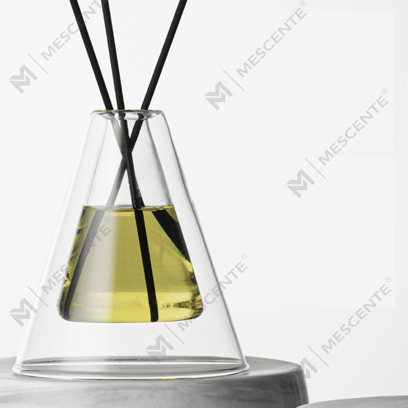Custom Large Hex Essenza Unik Glasflaske Hvid Frosted Extra Air Aroma Reed Diffuser Hjem Duft, Reed Diffusers Jul