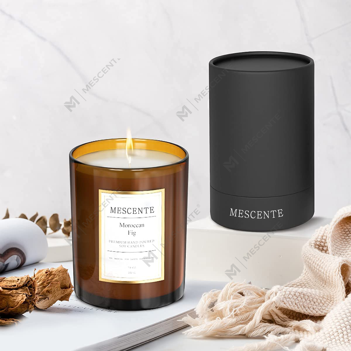 M&Scent Engros Bulk Ordre Luksus Custom Private Label Duftende sojavoks stearinlys gavesæt