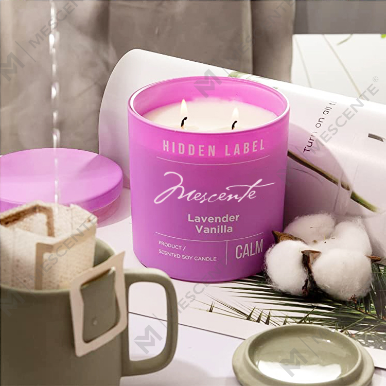 M&Scent Engros Luksus Private Label Sorte Krukker Duftende Sojavokslys Med Krystaller