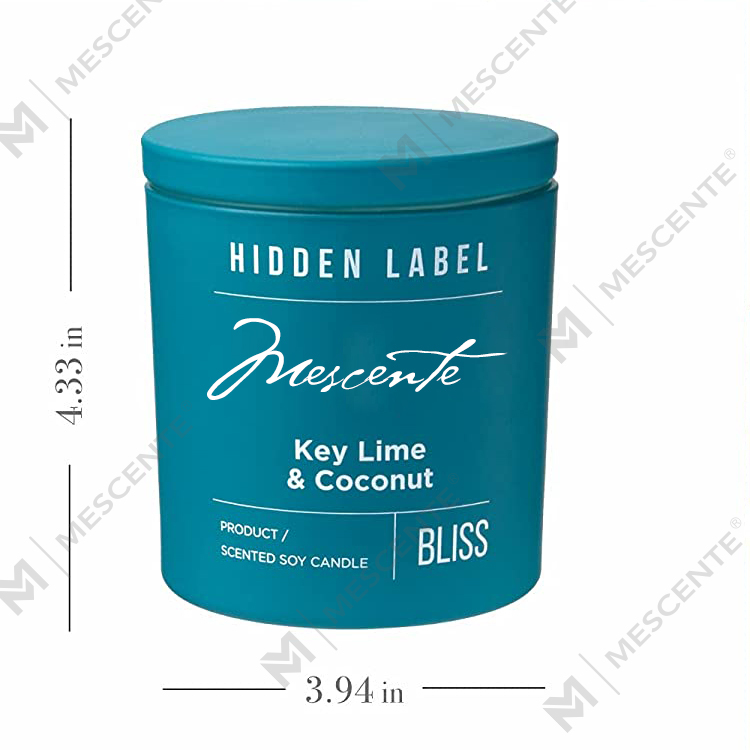M&Scent Engros Luksus Private Label Sorte Krukker Duftende Sojavokslys Med Krystaller