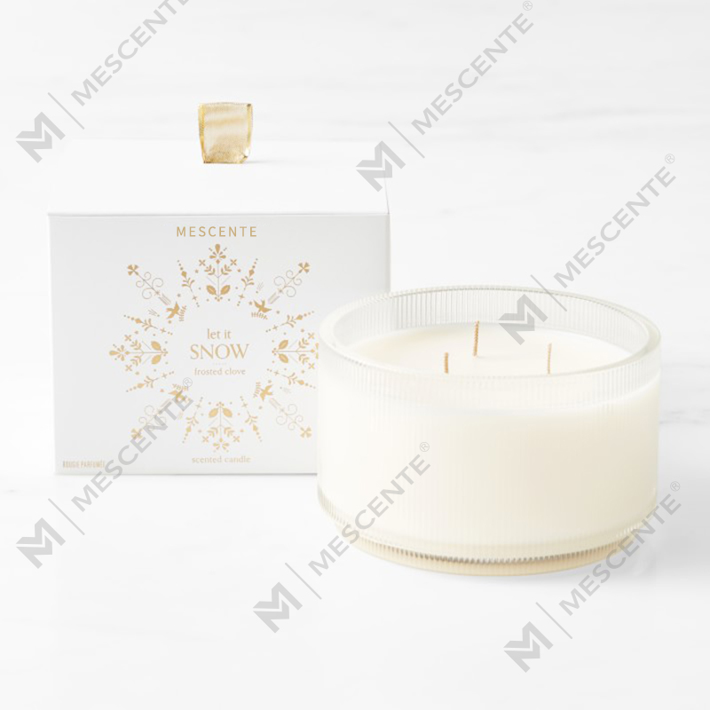M&Scent Custom Made Logo Hjemmelavet Organic Clarity Duftende Sojalys Private Label i glaskrukke